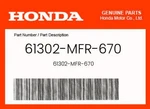 Honda Genuine 61302-MFR-670. Fixed Price $41.82.