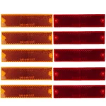 5PC Amber & Red Trailer Self Adhesive REFLECTORS,4-1/8" X 1-1/8". Fixed Price $18.89.