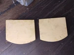 Pair Matching Used Original Genuine Porsche 914-6 Headlight Covers Yellow. Fixed Price $59.00.