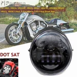 Dot Approved Led Headlight For Harley Vrsca Vrscr Vrscb. Fixed Price $111.01.