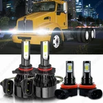 For Kenworth T370 T660 T600 T270 T800 T470 4PC Led Headlight Bulbs High+low Beam. Fixed Price $31.99.