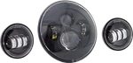 Letric Lighting Co 7" Led Hdlgt W/ Pass Lamps Blk Indian LLC-ILHK-7B. Fixed Price $98.39.