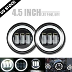 4.5INCH Led Passing Lights Black Fog Spot Lamp Angle For Harley Davidson 4-1/2". Fixed Price $36.99.