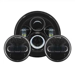 Hogworkz Blackout 7" Led Harley Daymaker Style Headlight W/ Auxiliary Passing.... Fixed Price $377.98.