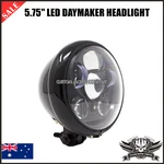 Gloss Black 5.75" Led Daymaker Headlight Harley Sportster Cafe Chopper Yamaha. Fixed Price $85.68.
