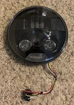 Custom Dynamics PB-7-B 7IN. Probeam Led Headlamp, Black. Fixed Price $300.00.