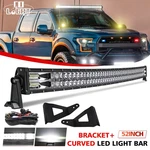 52'' Curved Led Light Bar Upper Roof Mount Bracket Ford F150 F-150 2004-2018. Fixed Price $159.99.