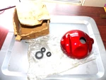 Nos Yamaha R3 DS6 69-70 Brilliant Red Headlight Shell Bucket 246-84330-60-63. Fixed Price $249.99.