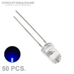 50 X 5MM Ultra Bright Water Clear Blue Led Light Emitting Diode Bulb - Usa. Fixed Price $7.69.