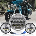 7" Inch Led Headlight Drl + Passing Lamps For Harley Davidson Touring Road King. Fixed Price $60.99.