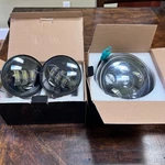 Harley Black 4" Passing Lights Led Aux Lamps 58000174 & 7" Headlight. Fixed Price $80.00.