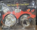 Oke Adjure 4 1/2" Diamond Cut Motorcycle Headlight Trillient Bar Blue Dot. Fixed Price $25.00.