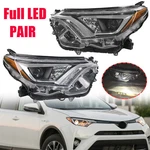 Pair Fit 2016 2017 2018 Toyota RAV4 Bi-led Headlight Lamp W/led Drl Right & Left. Fixed Price $184.38.