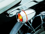 Kuryakyn 2108 Chrome Deep Dish Bullet Turn Signal Bezels Amber Lens Harley. Fixed Price $37.99.