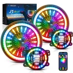 Mictuning J1 Rgb+ic Inch Led Headlights With Fog Kit, Dot Approved IP67. Fixed Price $260.91.