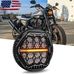 5.75 Inch Led Honeycomb Headlight Hi/lo Drl For Harley Dyna Street Bob Sportster. Fixed Price $88.00.