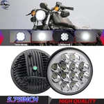 Brightest Chrome 5.75" 5-3/4 Led Round Headlight Hi/lo Beam For Motorcycle. Fixed Price $25.84.