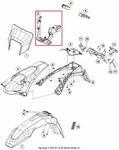 New Oem Husqvarna Headlight Lower Mount Bracket Brace Stay 2017. Fixed Price $59.95.