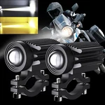 2X Led Motorcycle Spot Lights Auxiliary Headlight Driving Fog Lamp Yellow White. Fixed Price $18.99.