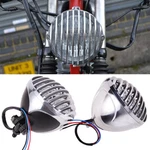 Motorcycle 4.7" Finned Grill Headlight For Harley Sportster 48 72 Bobber Chopper. Fixed Price $31.95.