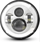 7 Led Motorcycle Headlight For Harley Yamaha Chrome No-flicker Dot Approved New. Fixed Price $28.80.
