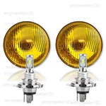 5-3/4" Halogen Stock Amber Yellow Glass Headlight Fog H4 60W Bulbs Pair. Fixed Price $53.89.