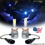 Blue Cob Led Bulbs Headlight Center-light Bf For Polaris Slingshot Slr. Fixed Price $17.27.