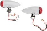 Drag Specialties 7805-2070 Smooth Chrome Red Led Bullet Mini Marker Turn Signals. Fixed Price $84.95.