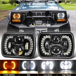 For Jeep Cherokee Xj 1984-01 Wrangler Yj 87-95 5X7" Led Headlights Drl Pair. Fixed Price $85.01.