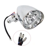 Motorcycle Chrome Visor Headlight Lamp For Bobber Chopper Dyna 12V New. Fixed Price $45.22.