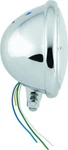 Bikers Choice 5-3/4 Chrome Bottom Mount Headlight Clear Lens H4 60/55W Universaa. Fixed Price $96.99.