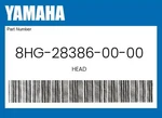 Yamaha Genuine Head 8HG-28386-00-00. Fixed Price $30.99.
