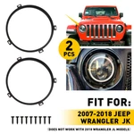7'' Headlight Mounting Bracket Ring Trim Bezel For Jeep Wrangler Jk 2007. Fixed Price $15.19.