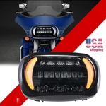 For Harley Road Glide 1998-2013 Dual Led Headlights Hi/lo Drl Turn Signal. Fixed Price $215.00.