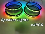 Tzvmny 4PCS 10" Chasing Led Speaker Ring Lights For Show Car Audio Kit. Fixed Price $132.05.