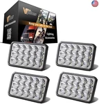 Partsam 4PCS 4X6 Headlights Sealed Beam 6X4 H4651 H4666 H4656 Compatible. Fixed Price $162.60.