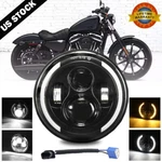 7 Inch Led Headlight Projector Halo Motorcycle For Harley Dyna Cafe Racer Bobber. Fixed Price $30.89.