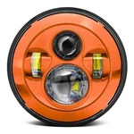 Eagle Lights Color Matched Orange 7" Harley Led Projection Headlight. Fixed Price $179.99.