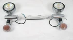 Custom Fit Full Size Chrome Metal Light Bar Honda Aero VT750 Shadow. Fixed Price $179.00.