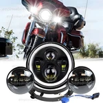 100W 7" Led Headlight + 40W Passing Ring Mount For Yamaha V-star. Fixed Price $72.86.