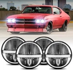 For Chevy Chevelle 1964-1970 5.75" 5-3/4 Halo Led Headlights High Low Beam Lamp. Fixed Price $105.01.