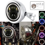 5.75" Led Headlight + Housing Bucket For Honda Rebel CMX125 500 250. Fixed Price $103.99.
