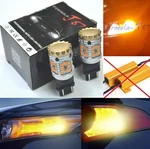 Hyper Flash Free Led Light 4157 Amber Two Bulbs Drl Daytime Running Upgrade Fit. Fixed Price $36.90.