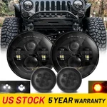 2007-2018 For Jeep Wrangler Jk Combo 7'' Round Led Headlights Turn Signal. Fixed Price $63.81.