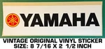 Yamaha Motorcycles Vintage Original Vinyl Decal Sticker. Fixed Price $7.94.