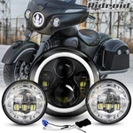 7" Led Headlight & 4.5" Fog Passing Lights Combo For Indian Chieftain Dark Horse. Fixed Price $60.99.