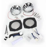Kuryakyn Chrome Speaker Bezels W/blue Led Lights - 7287. Fixed Price $84.90.