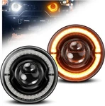 Combo 7'' Round Led Headlights Turn Signal For Dodge Journey 2009-2015. Fixed Price $131.65.