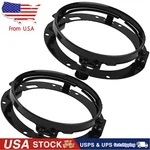 2PCS 7" Led Headlight Round Mounting Bracket Rings For Jeep Wrangler Jk Tj. Fixed Price $31.95.