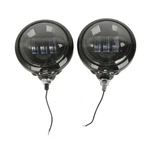 Black 4.5" Led Auxiliary Spot Passing Fog Lights Lamps Housing Bucket For Harley. Fixed Price $61.80.